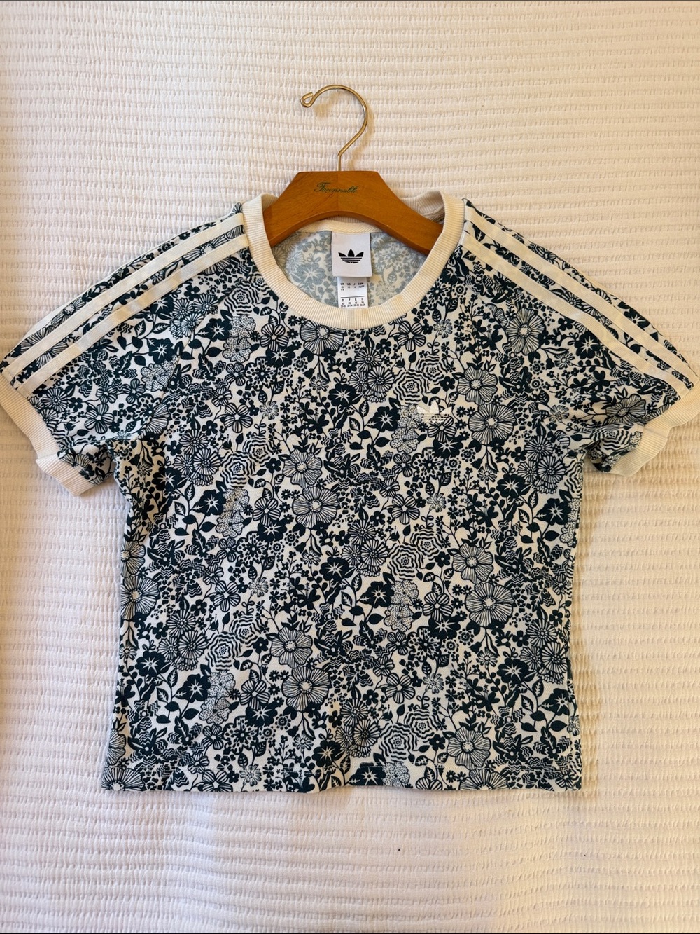 Adidas Originals x Liberty London 3-Stripes Tee Floral Crew Womens